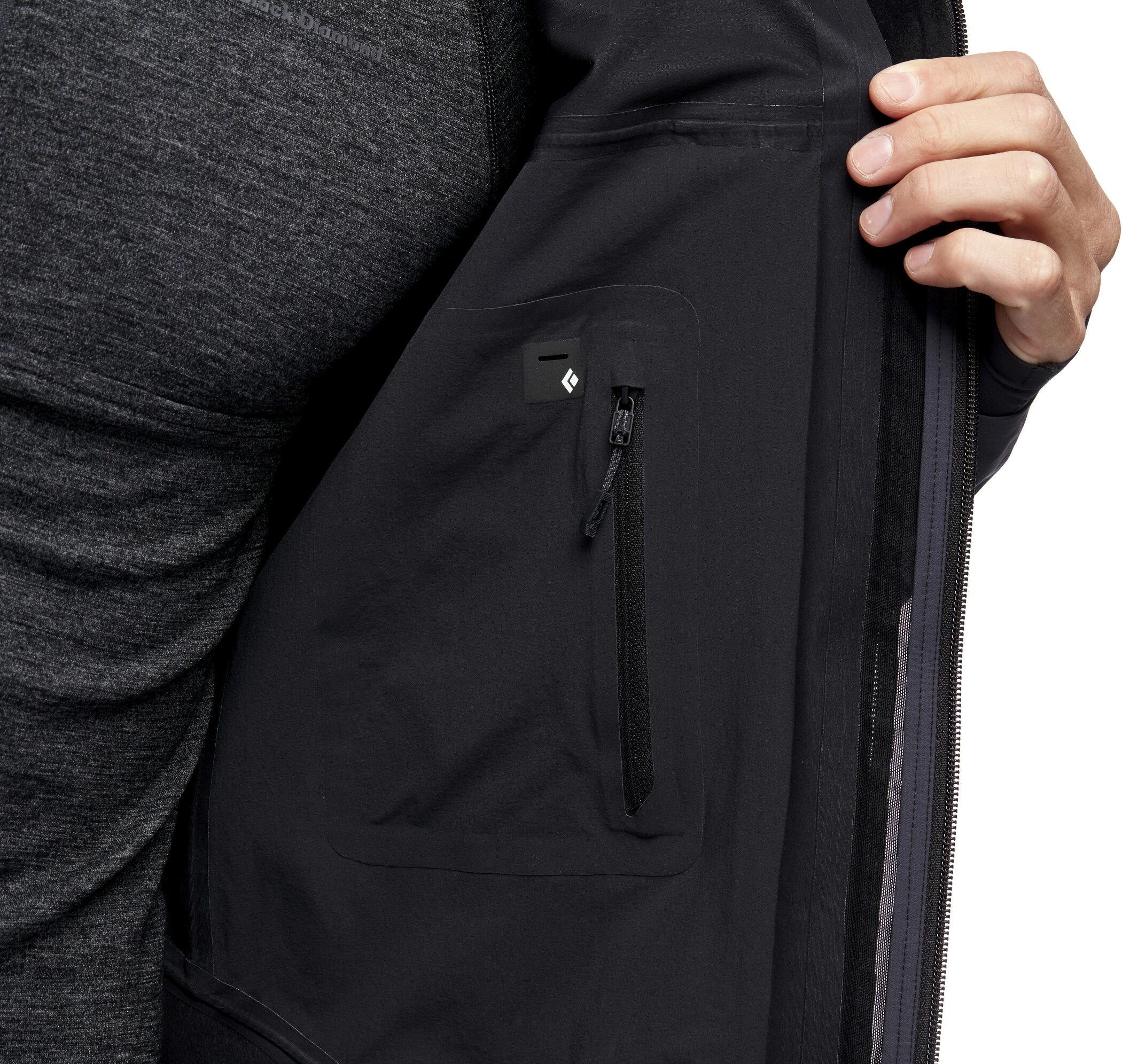 Black Diamond Dawn Patrol Hybrid Shell Jacket Men, Oranje 6 Black Diamond Dawn Patrol Hybrid Shell Jacket Men, Oranje - Afbeelding 6