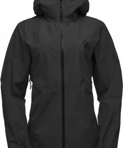 Black Diamond Liquid Point Shell Jas Dames, Zwart