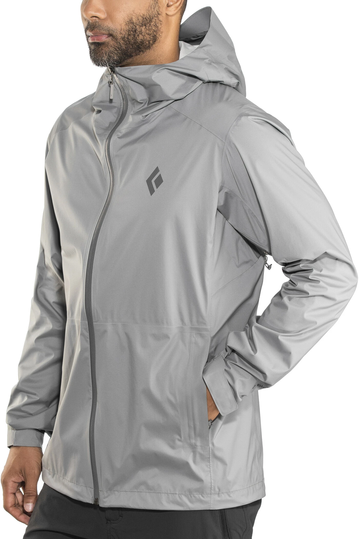 Black Diamond Stormline Stretch Regenjas Heren, Zwart 2 Black Diamond Stormline Stretch Regenjas Heren, Zwart - Afbeelding 2