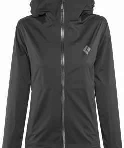 Black Diamond Stormline Stretch Regenjas Dames, Zwart