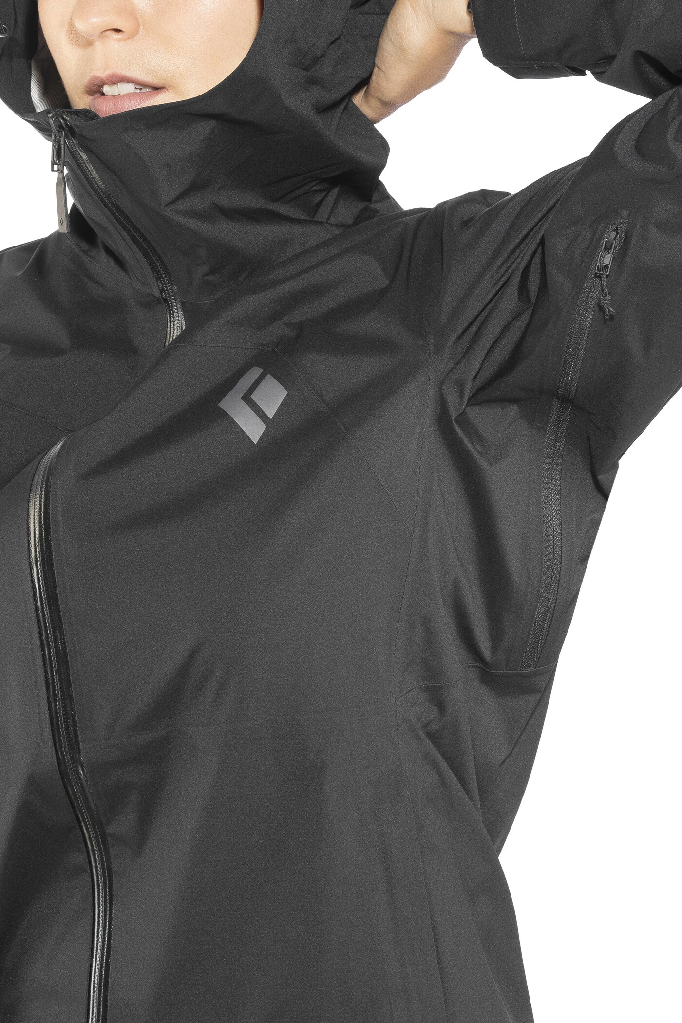 Black Diamond Stormline Stretch Regenjas Dames, Rood 6 Black Diamond Stormline Stretch Regenjas Dames, Rood - Afbeelding 6