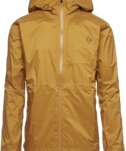 Black Diamond TreeLine Rain Shell Jacket Men, Olijf
