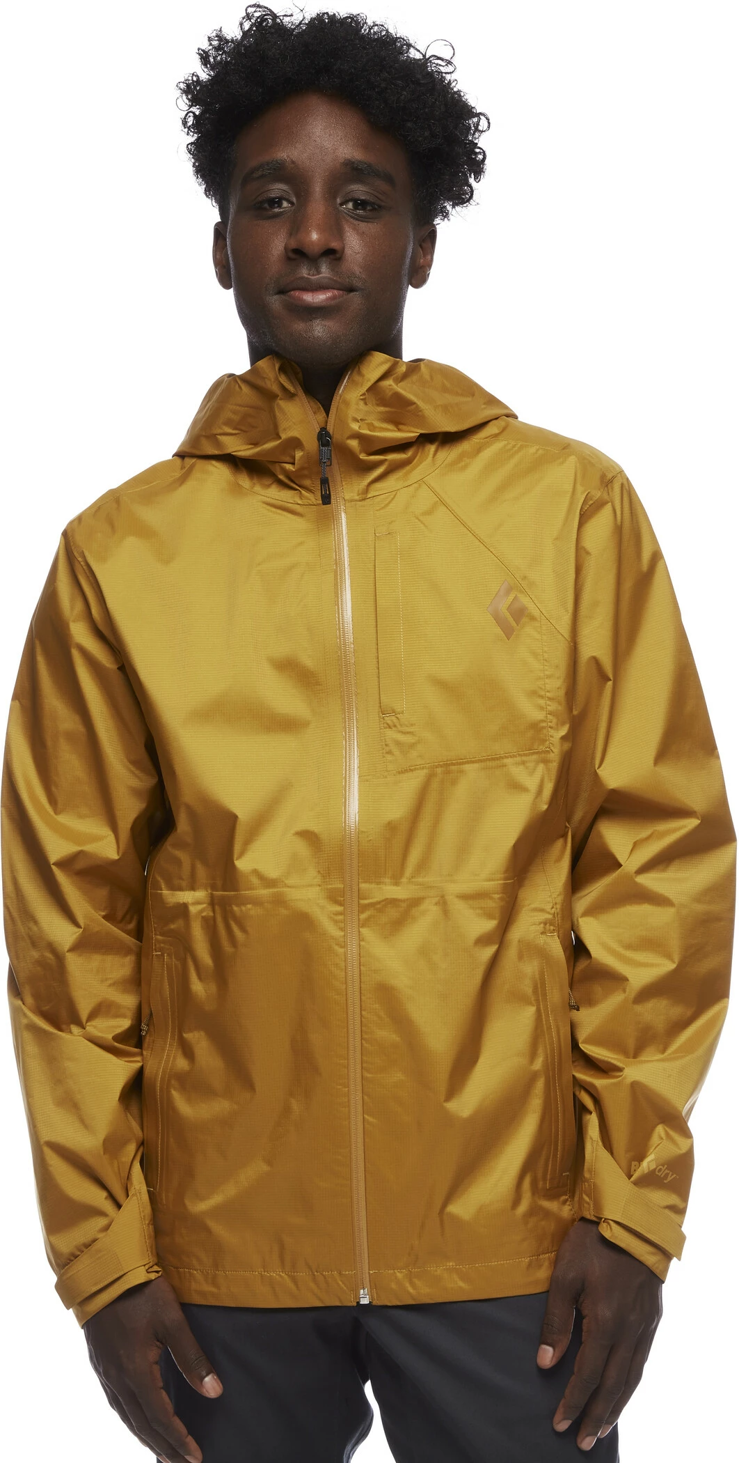 Black Diamond TreeLine Rain Shell Jacket Men, Zwart 2 Black Diamond TreeLine Rain Shell Jacket Men, Zwart - Afbeelding 2