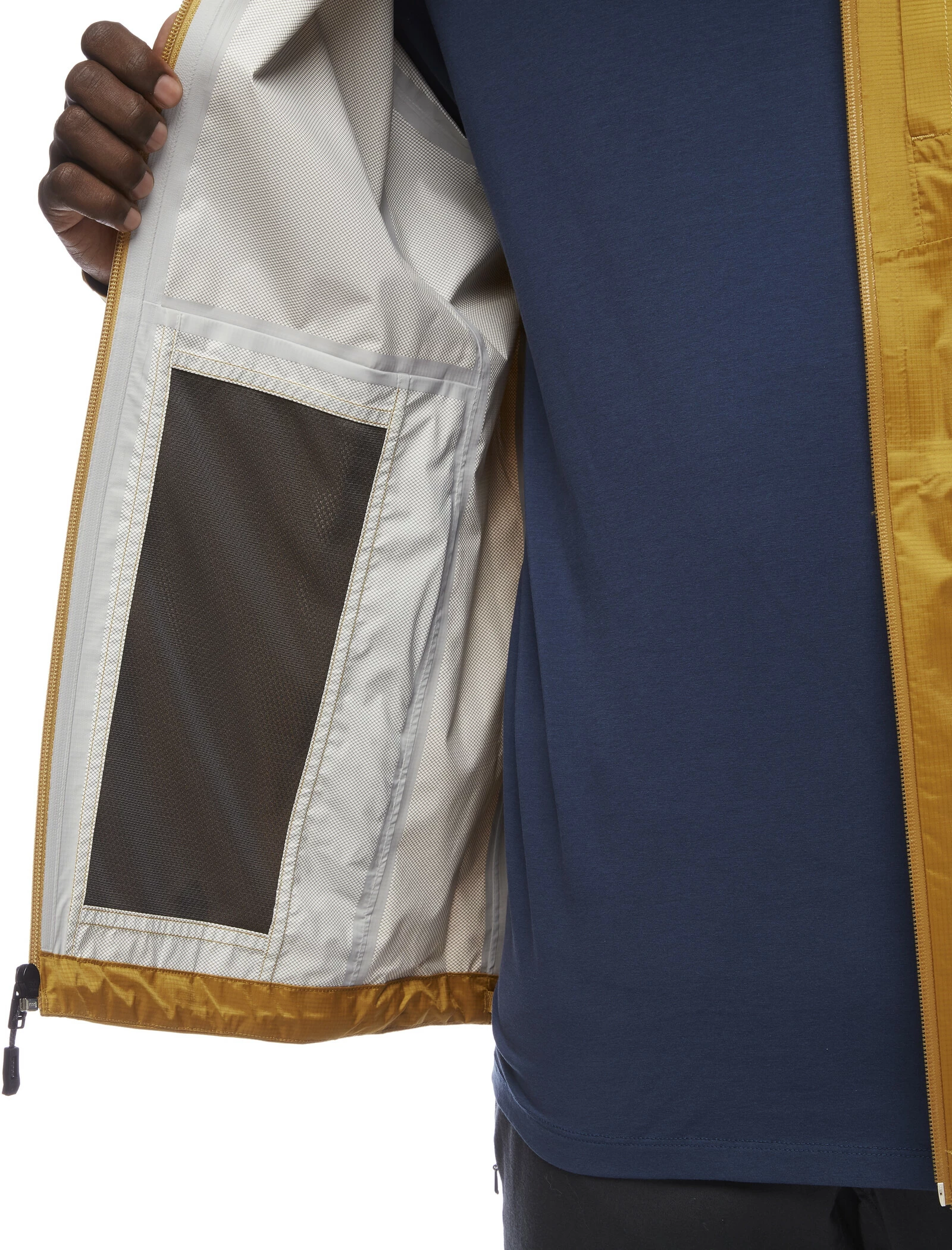 Black Diamond TreeLine Rain Shell Jacket Men, Zwart 7 Black Diamond TreeLine Rain Shell Jacket Men, Zwart - Afbeelding 7