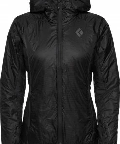 Black Diamond Vision Hybrid Hoody Women, Zwart