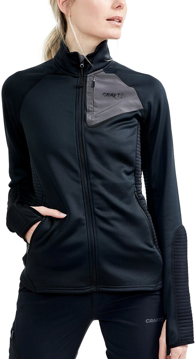 Craft ADV Tech Fleece Thermal Midlayer Women, Zwart 2 Craft ADV Tech Fleece Thermal Midlayer Women, Zwart - Afbeelding 2