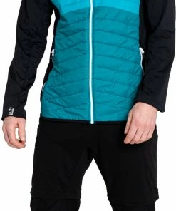 Dare 2b Mountaineer Wool Hybrid Jacket Men, Blauw/zwart -Helly Hansen-winkel dare 2b mountaineer wool hybrid jacket men black fjord blue gulfstream 6