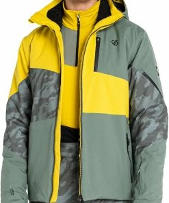 Dare 2b Supernova II Jacket Men, Olijf/geel -Helly Hansen-winkel dare 2b supernova ii jacket men duck green duck green camo antique moss 4