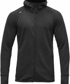 Devold Nibba Capuchon Jas Heren, Zwart
