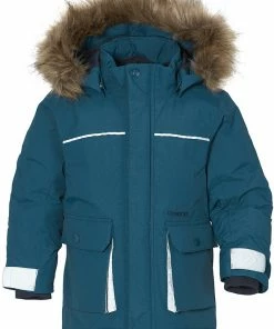 DIDRIKSONS Kure 5 Parka Kids, Petrol