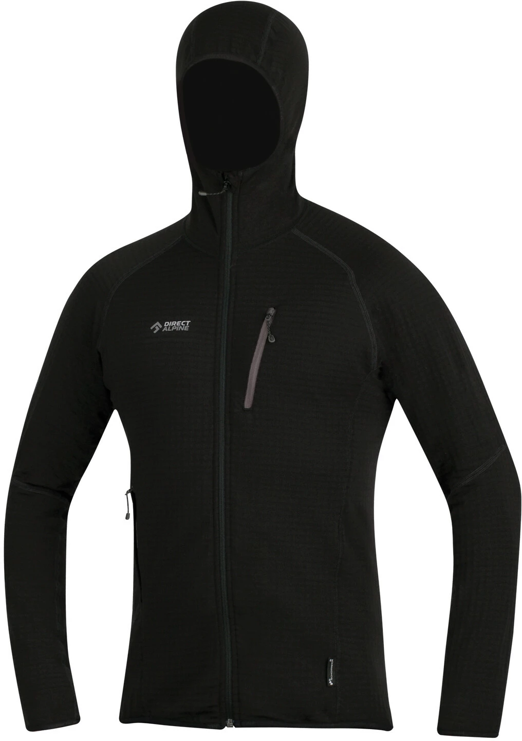 Directalpine Dragon Fleece Jack Heren, Zwart 1 Directalpine Dragon Fleece Jack Heren, Zwart