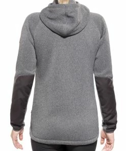 Fjällräven Fj&auml;llr&auml;ven &Ouml;vik Fleece Hoodie Dames, Olijf -Helly Hansen-winkel fjaellraeven oevik fleece hoodie women dark grey 3