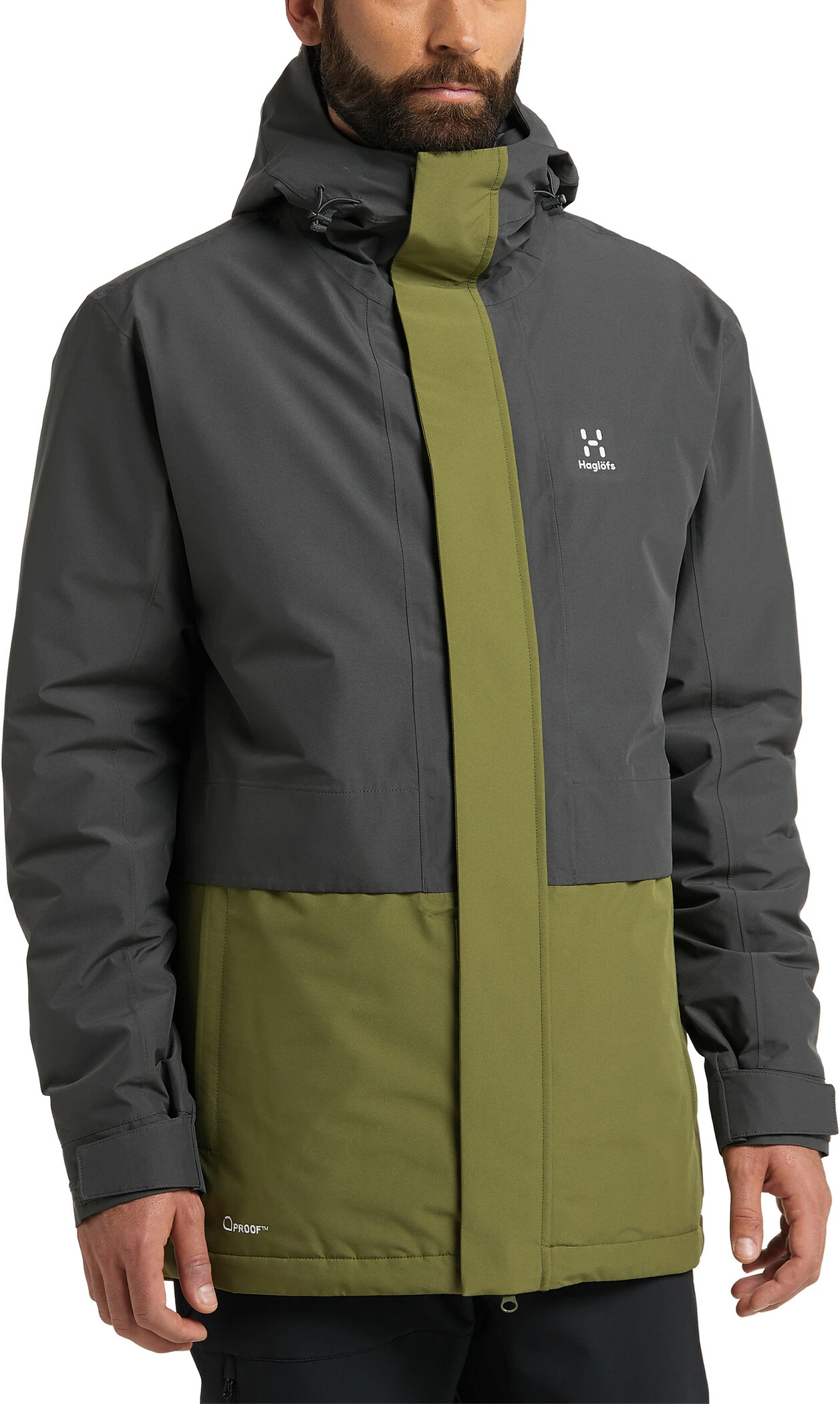 Haglöfs Haglöfs Salix Proof Mimic Parka Men, Zwart 3 Haglöfs Haglöfs Salix Proof Mimic Parka Men, Zwart - Afbeelding 3