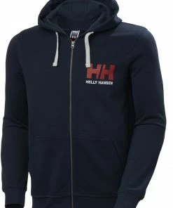 Helly Hansen HH Logo Capuchon Trui Met Doorlopende Rits Heren, Grijs