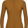 Icebreaker Descender LS Zip Jacket Women, Bruin