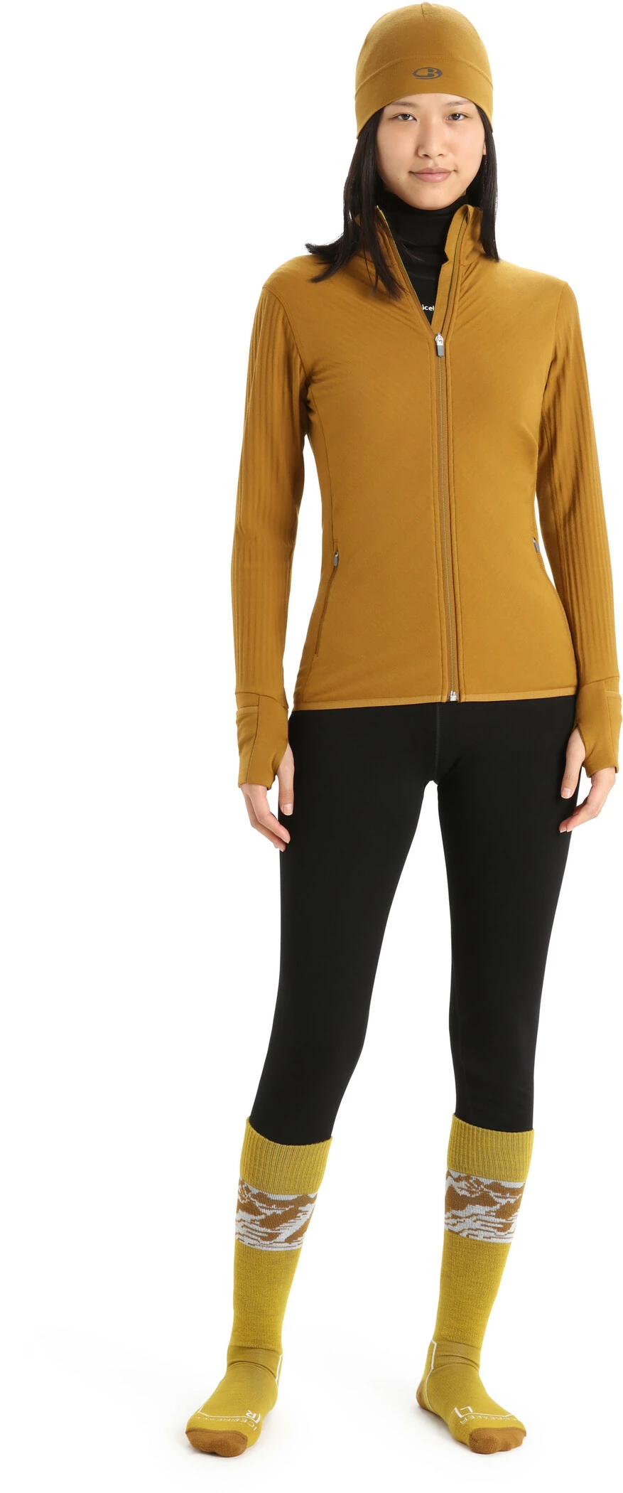 Icebreaker Descender LS Zip Jacket Women, Bruin 4 Icebreaker Descender LS Zip Jacket Women, Bruin - Afbeelding 4