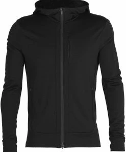 Icebreaker Quantum III LS Zip Hood Jacket Men, Geel
