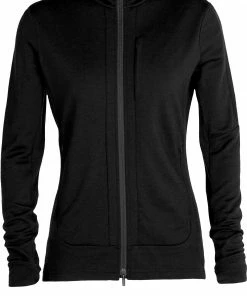 Icebreaker Quantum III LS Zip Hoodie Women, Wit