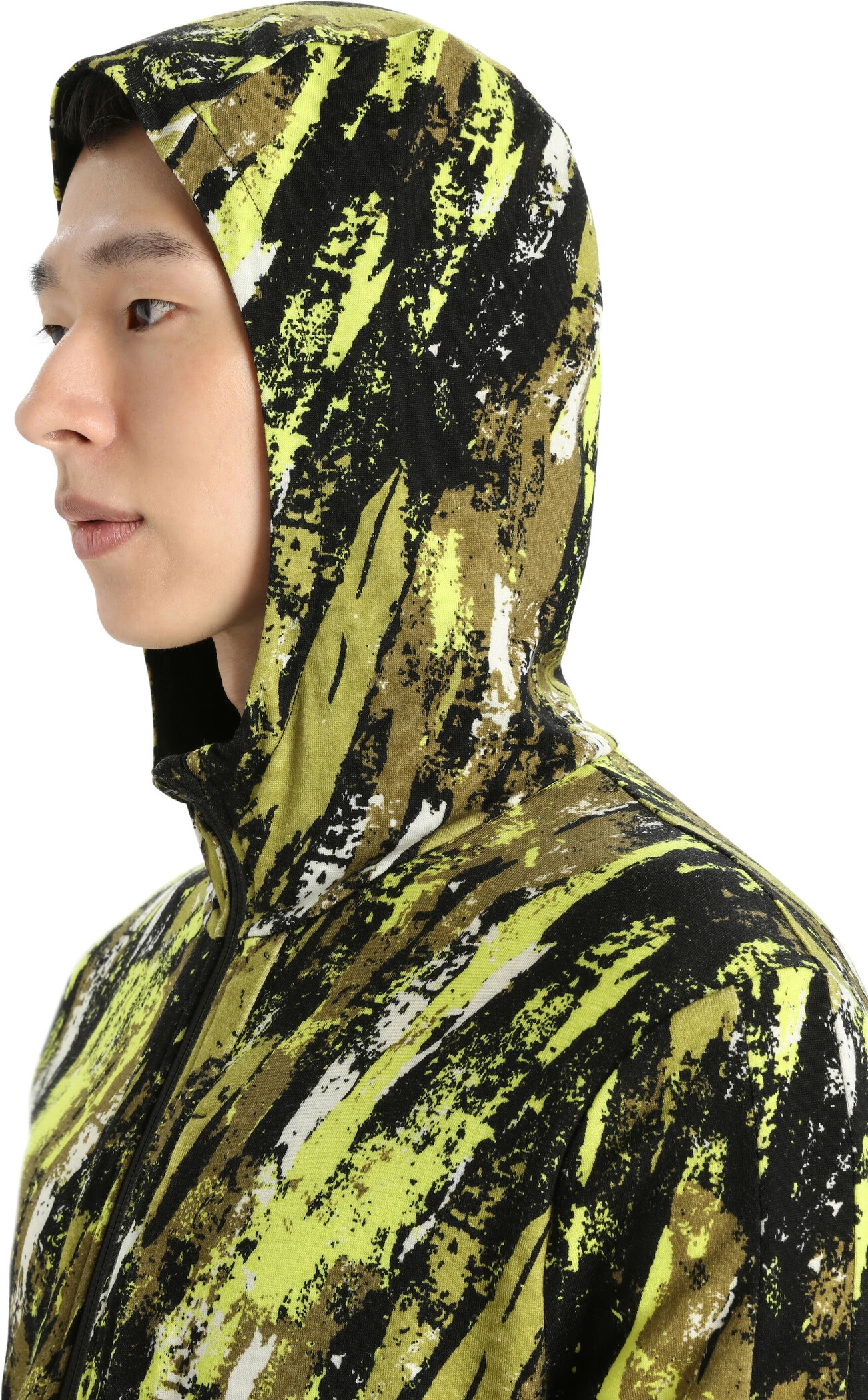 Icebreaker Quantum III Sedimentary LS Zip Hoodie Men, Geel/zwart 11 Icebreaker Quantum III Sedimentary LS Zip Hoodie Men, Geel/zwart - Afbeelding 11