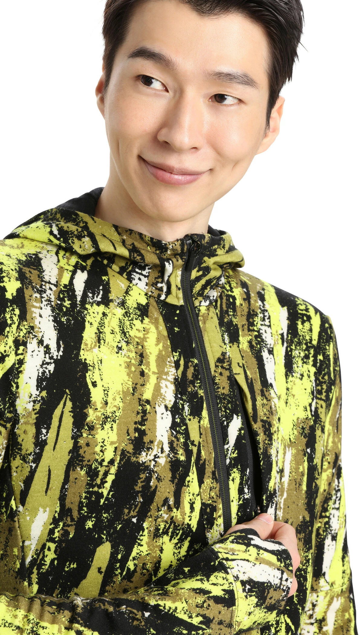 Icebreaker Quantum III Sedimentary LS Zip Hoodie Men, Geel/zwart 14 Icebreaker Quantum III Sedimentary LS Zip Hoodie Men, Geel/zwart - Afbeelding 14