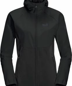 Jack Wolfskin Go Hike Softshell Jacket Women, Zwart