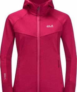 Jack Wolfskin Hydro Grid Fleece Jacket Women, Blauw