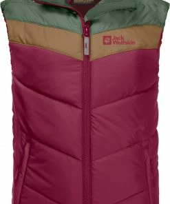 Jack Wolfskin Three Hills Vest Kids, Grijs/groen