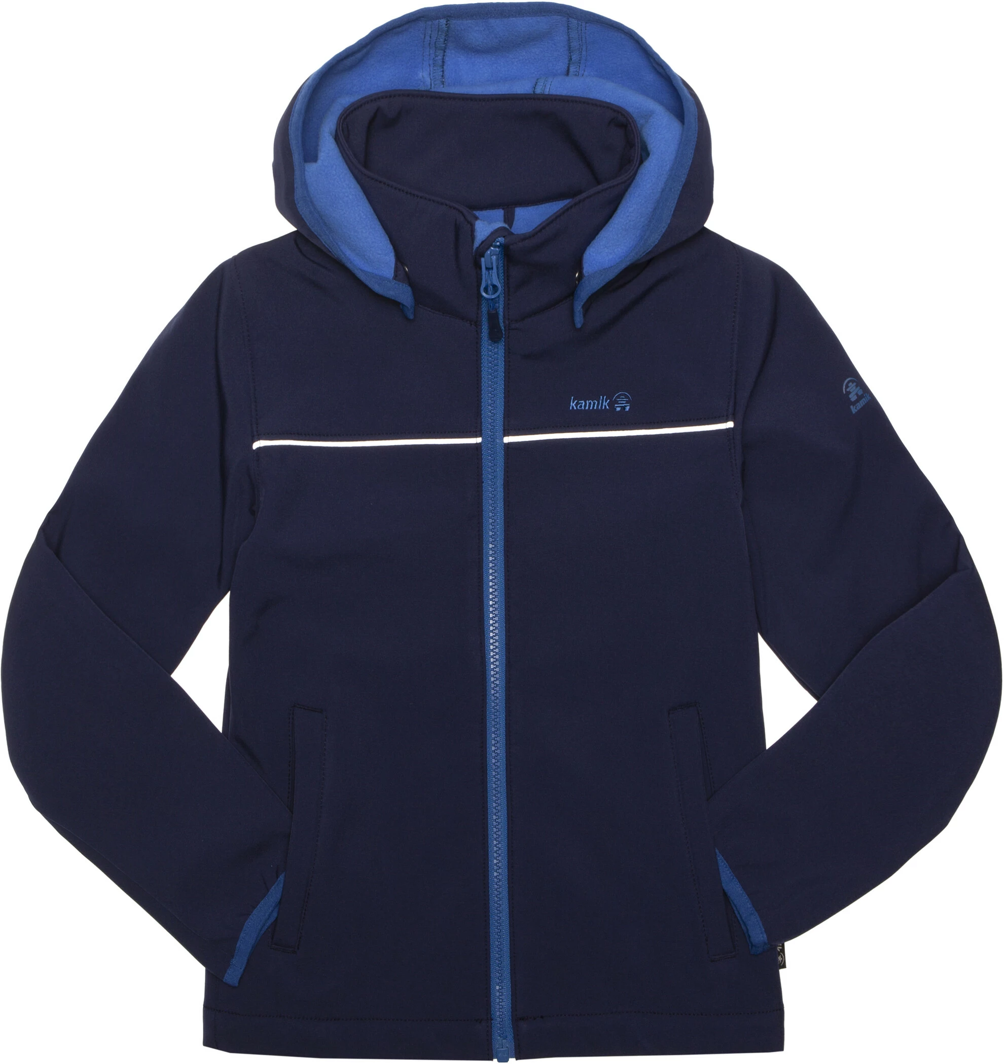 Kamik Jarvis Softshell Jacket Boys, Blauw 1 Kamik Jarvis Softshell Jacket Boys, Blauw