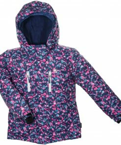 Kamik Keyla Winter Jacket Girls, Zwart/roze