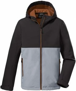 Killtec KOW 203 Softshell Jacket Boys, Blauw/olijf