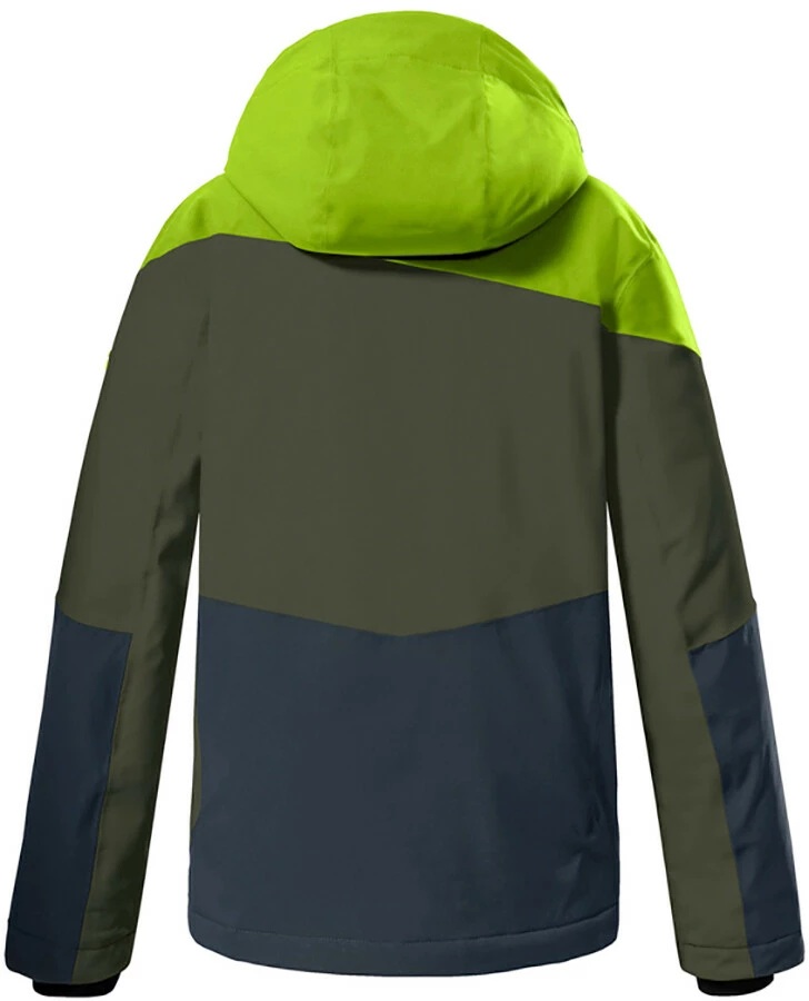 Killtec KSW 161 Ski Jacket Boys, Blauw/wit 2 Killtec KSW 161 Ski Jacket Boys, Blauw/wit - Afbeelding 2