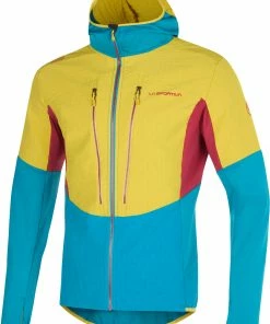 La Sportiva Session Tech Hoody Men, Blauw/geel