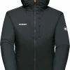 Mammut Rime IN Flex Hooded Jacket Men, Zwart