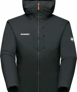 Mammut Rime IN Flex Hooded Jacket Men, Zwart