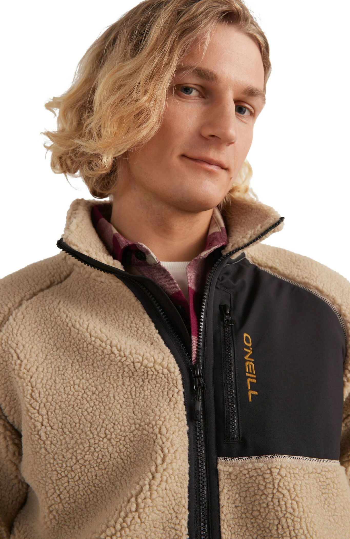 O'Neill O'Neill Sherpa Full Zip Fleece Jacket Men, Beige 4 O'Neill O'Neill Sherpa Full Zip Fleece Jacket Men, Beige - Afbeelding 4