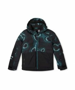 O'Neill O'Neill Texture Jacket Boys, Zwart/olijf