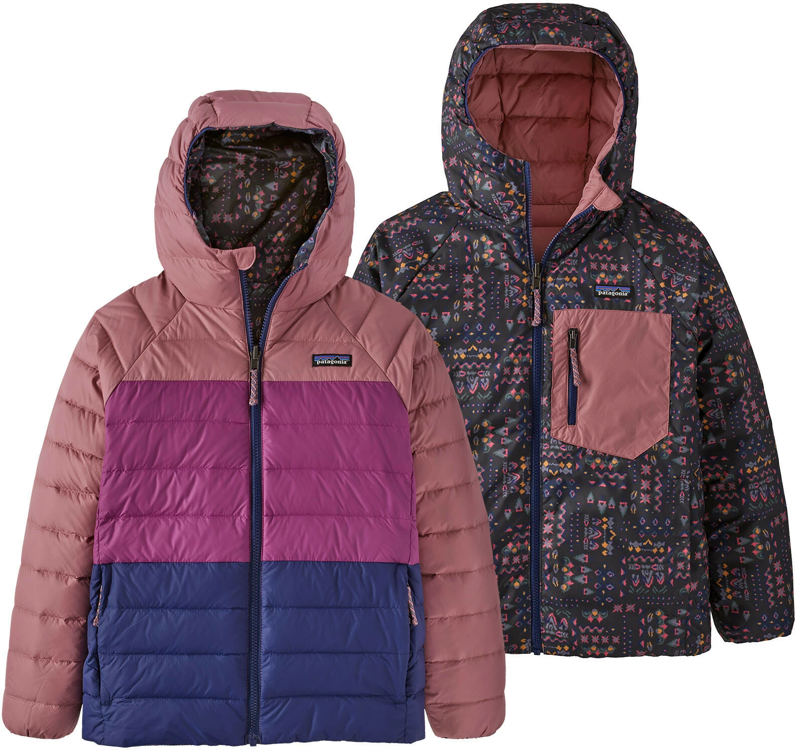 Patagonia Down Sweater Reversible Hoody Kids, Bont 3 Patagonia Down Sweater Reversible Hoody Kids, Bont - Afbeelding 3