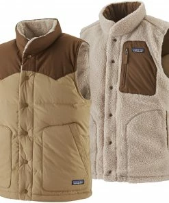 Patagonia Reversible Bivy Donsvest Heren, Blauw/beige