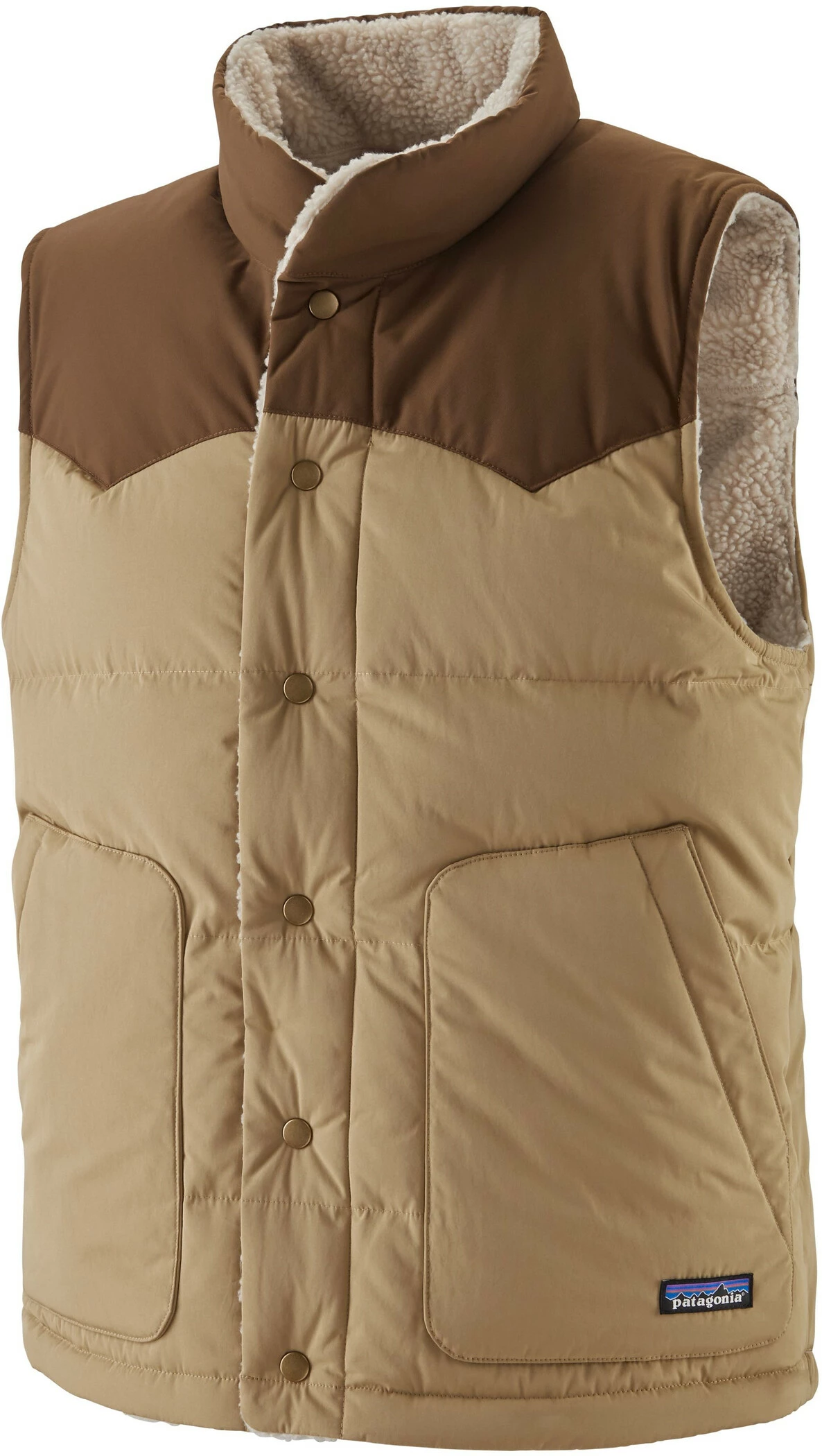 Patagonia Reversible Bivy Donsvest Heren, Beige 3 Patagonia Reversible Bivy Donsvest Heren, Beige - Afbeelding 3