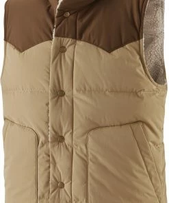 Patagonia Reversible Bivy Donsvest Heren, Blauw/beige -Helly Hansen-winkel patagonia reversible bivy down vest men classic tan 3