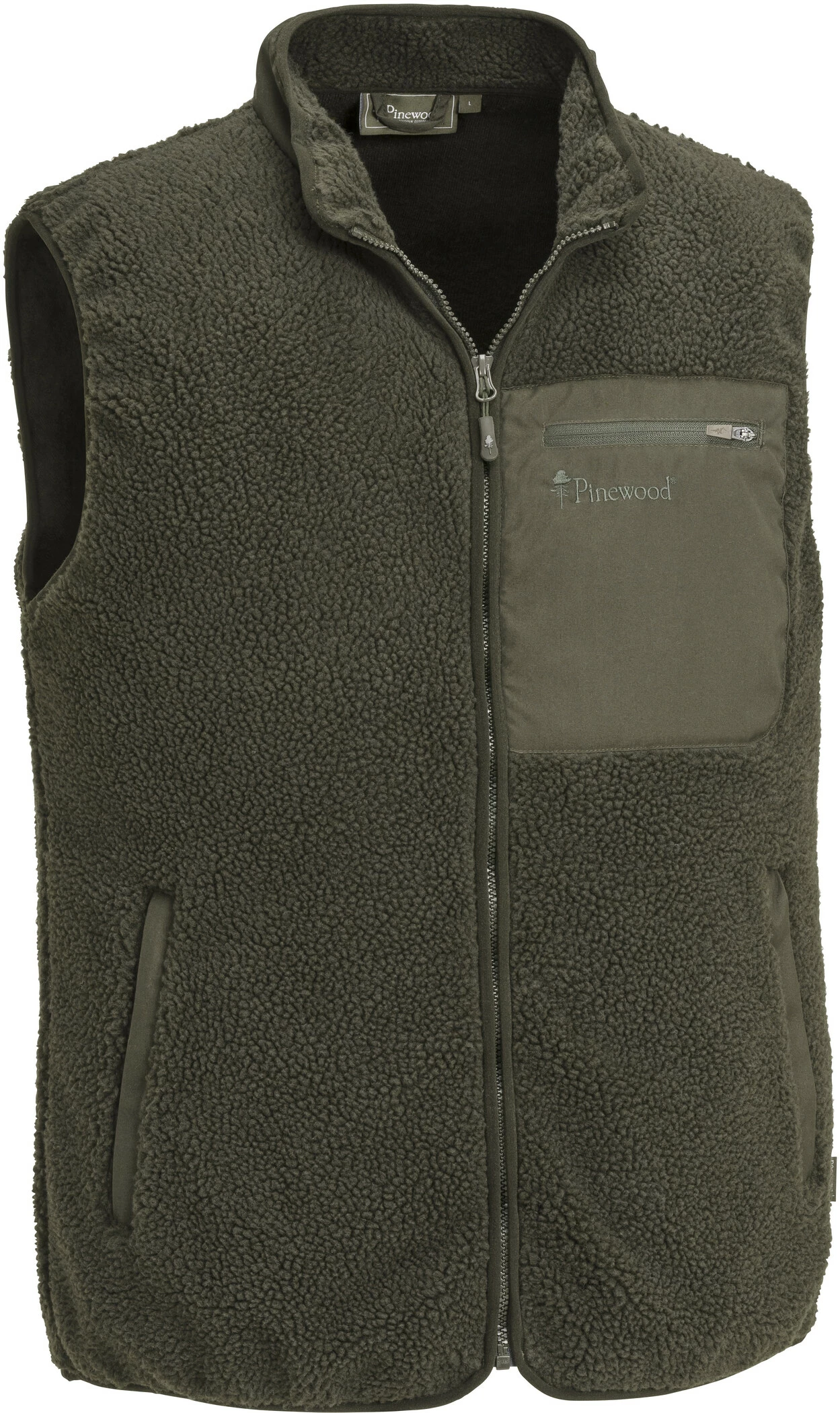Pinewood Pile Vest Men, Blauw 1 Pinewood Pile Vest Men, Blauw