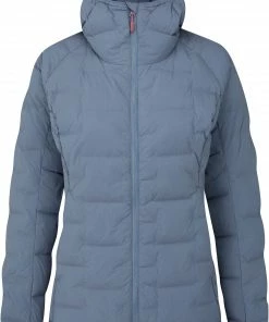 Rab Cubit Stretch Down Hoody Women, Blauw