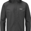 Rab Downpour Eco Jacket Men, Zwart