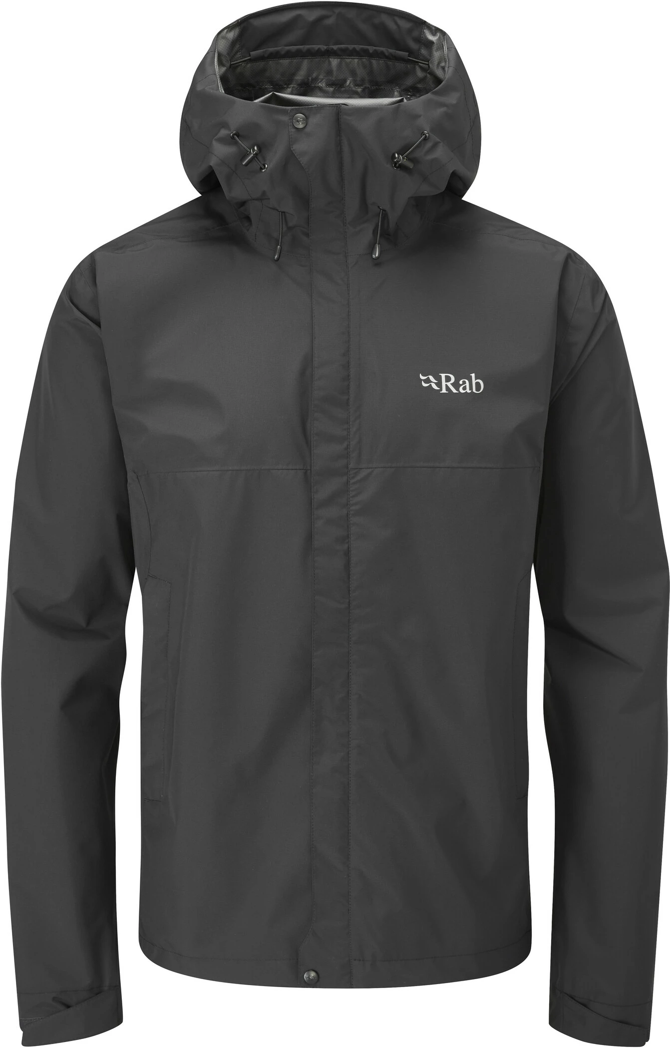 Rab Downpour Eco Jacket Men, Zwart 1 Rab Downpour Eco Jacket Men, Zwart