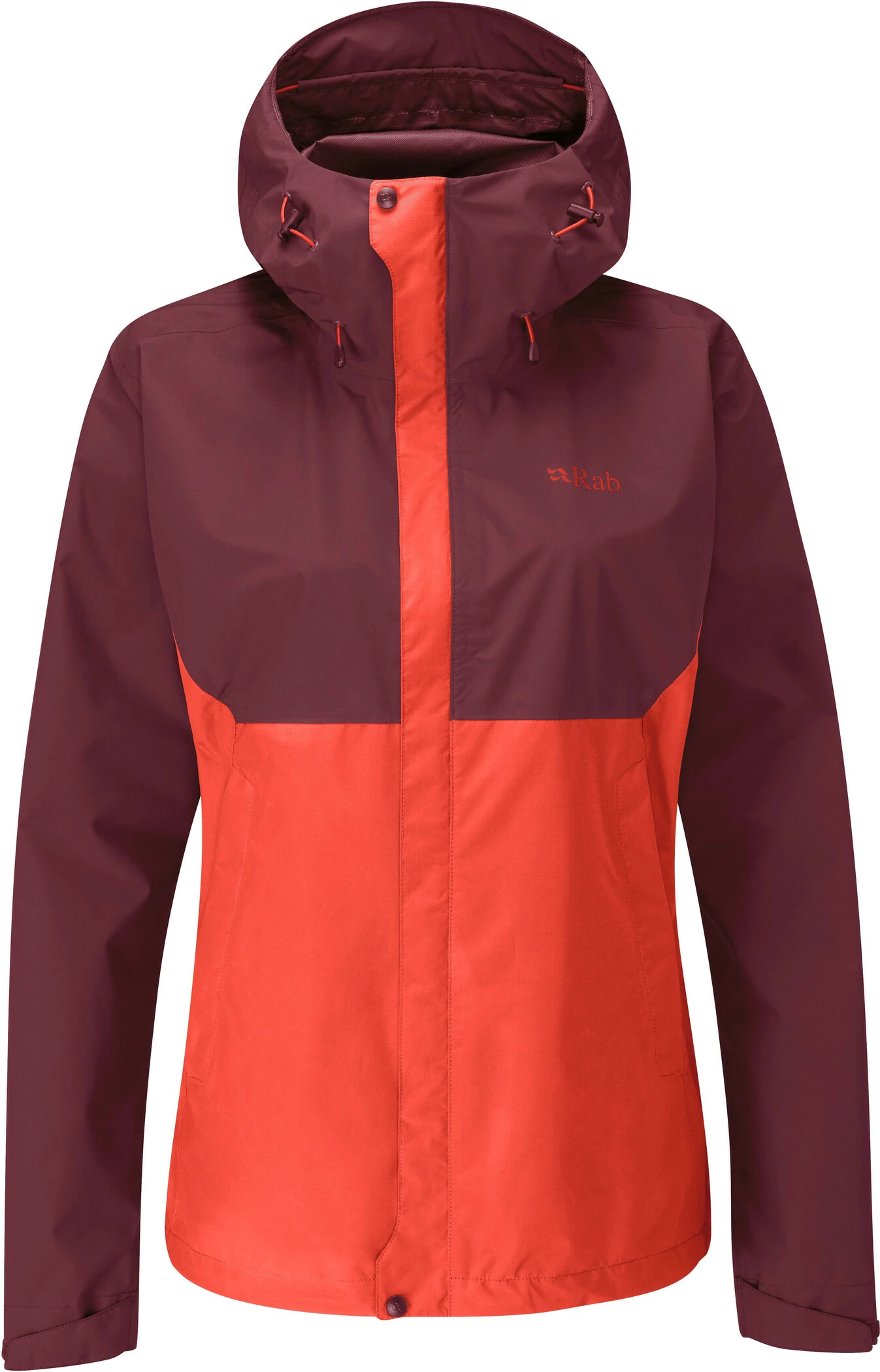 Rab Downpour Plus Jacket Women, Rood 1 Rab Downpour Plus Jacket Women, Rood