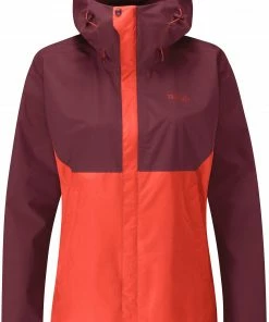 Rab Downpour Plus Jacket Women, Zwart