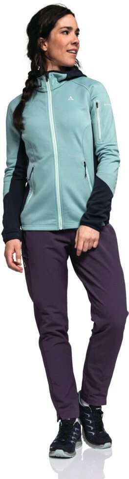 Schöffel Schöffel Lodron Fleece Hoody Women, Blauw 5 Schöffel Schöffel Lodron Fleece Hoody Women, Blauw - Afbeelding 5