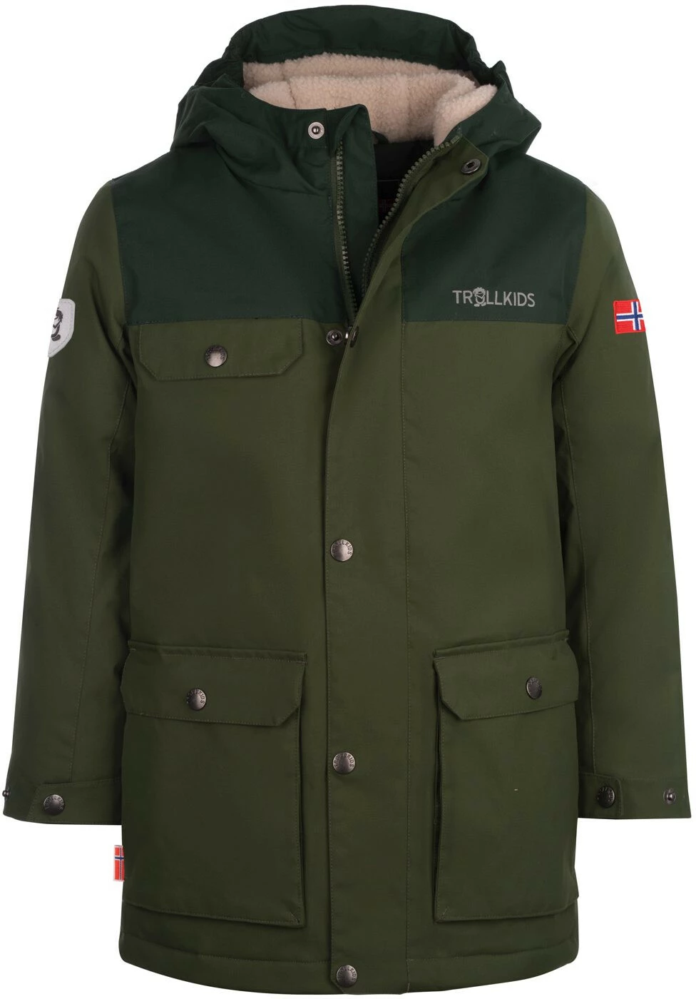 TROLLKIDS Gudvangen Jacket Kids, Blauw/geel 1 TROLLKIDS Gudvangen Jacket Kids, Blauw/geel