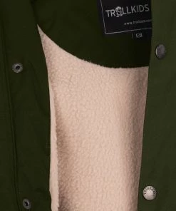 TROLLKIDS Gudvangen Jacket Kids, Olijf -Helly Hansen-winkel trollkids gudvangen jacket kids forest green 3 2