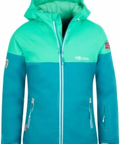 TROLLKIDS Hallingdal Jas Meisjes, Blauw/rood